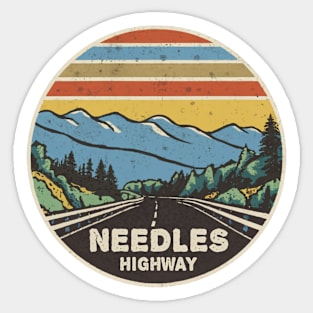 Needles Highway South Dakota Mountains Sticker